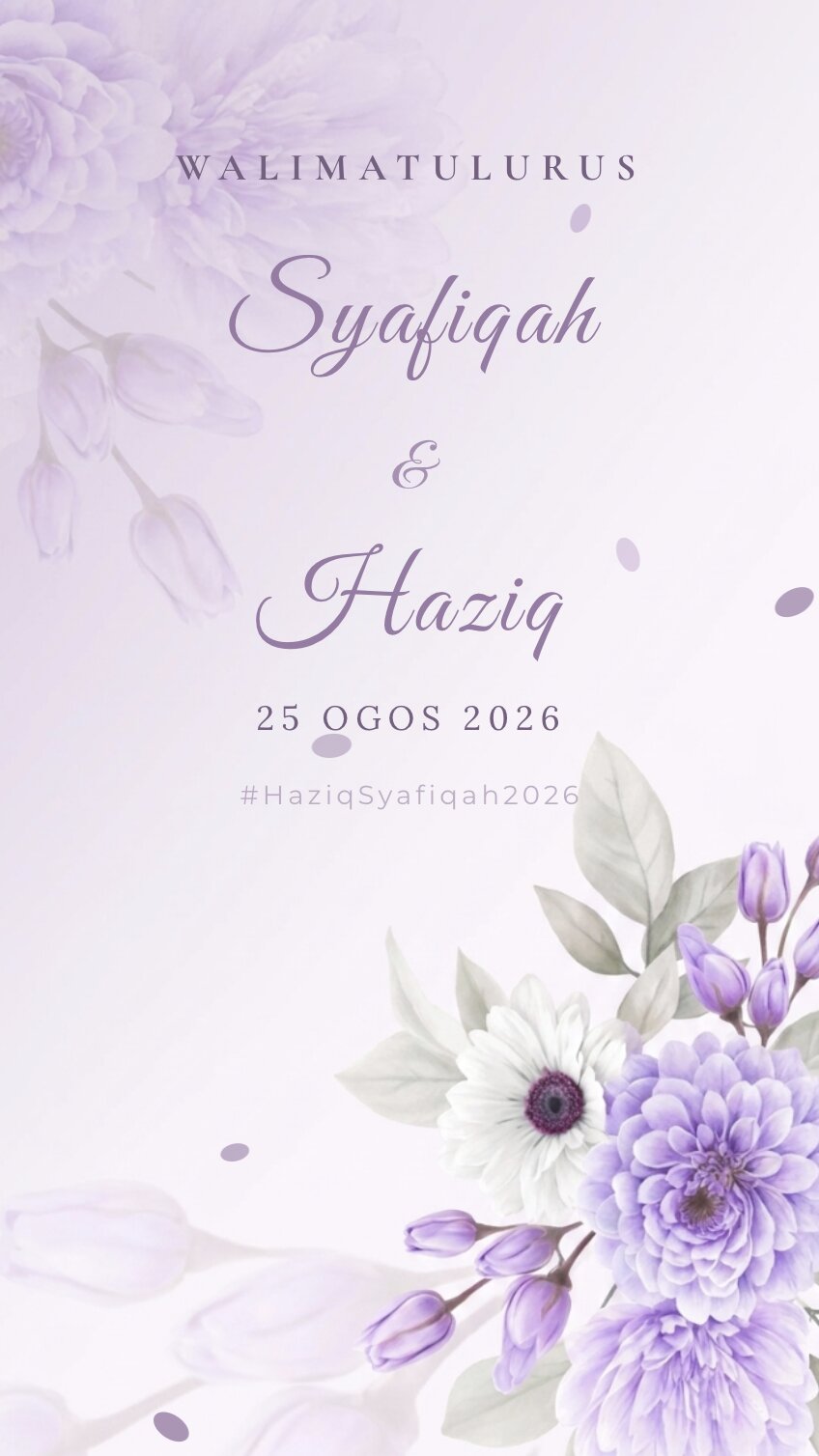 Floral Design 2 Wedding invitation design