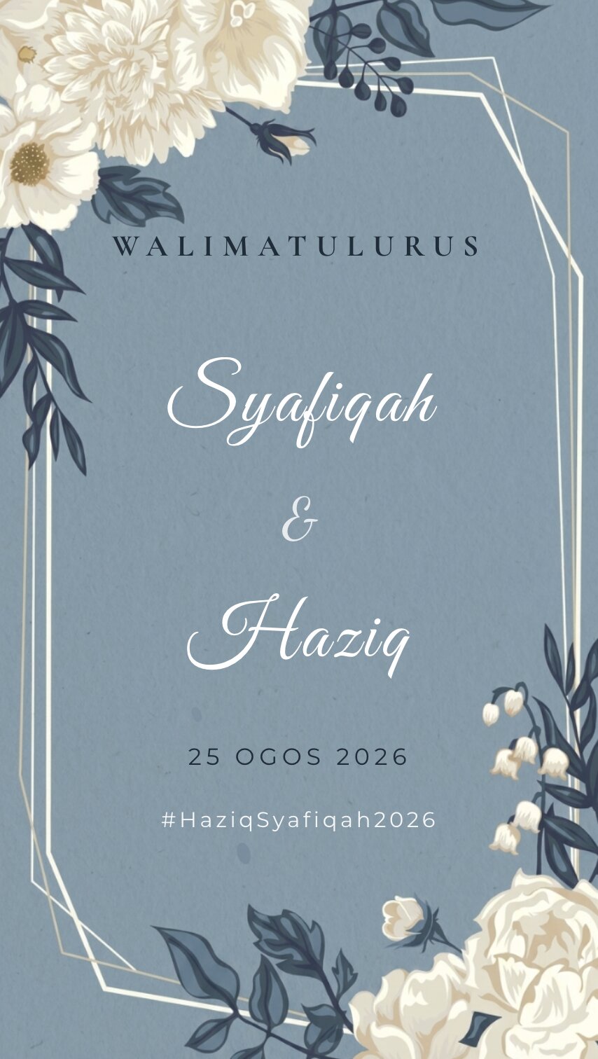 Floral Design 10 Digital invitation cover