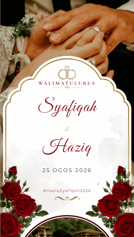 Floral Elegance 01 Wedding invitation design