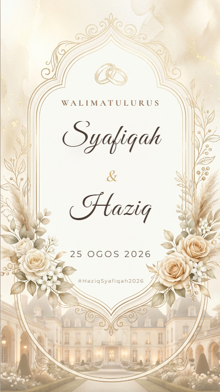 Floral Elegance 11 Digital invitation cover