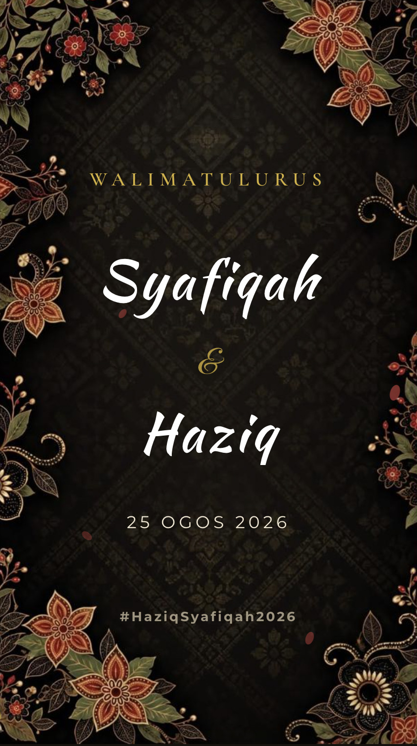 Classic Design 5 — Digital invitation design — Hitam — Geometri — CD-5